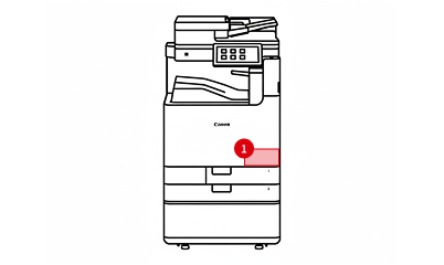 디지털복합기 모델명 위치 안내 이미지
